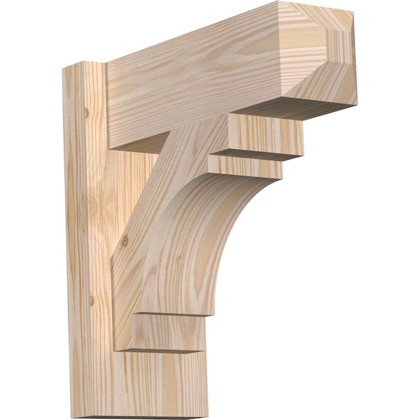 Ekena Millwork Merced Craftsman Smooth Outlooker, Douglas Fir, 5 1/2"W x 14"D x 14"H OUT06X14X14MRC04SDF - main